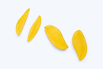 Tropical fruit, Mango  on white background.