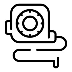 Measurement tape icon outline vector. Home design. Interior service