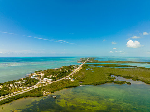 Aerial photo destination Florida Keys