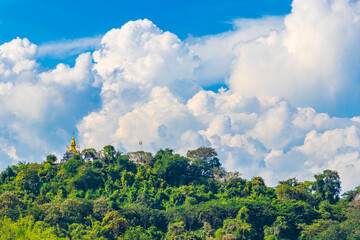 Panorama of the landscape Mekong river and Luang Prabang Laos.