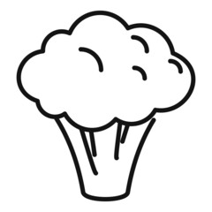 Broccoli icon outline vector. Cabbage food