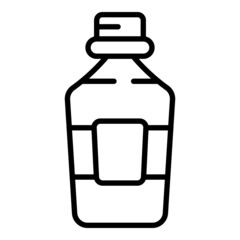 Italian oil bottle icon outline vector. Olive plant. Virgin extra