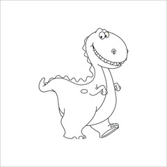 Dinosaur Coloring page Dino Pictures to Color for Kids