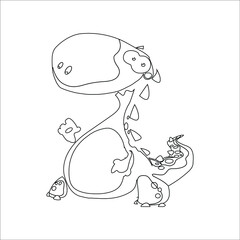 Dinosaur Coloring page Dino Pictures to Color for Kids