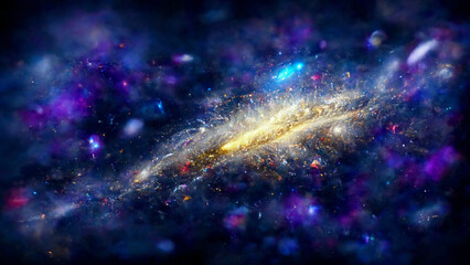 visualization of galaxy in space background high-definition digital painting