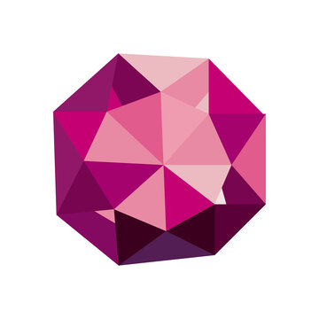 low poly gemstone