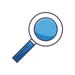 flat blue loupe design