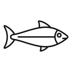 Cat fish food icon outline vector. Dry feed