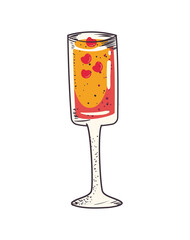 red cocktail design