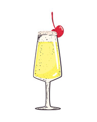 yellow cocktail design