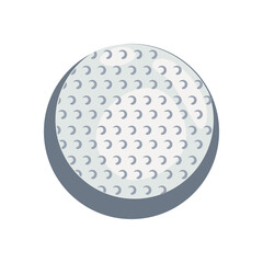 flat golf ball design