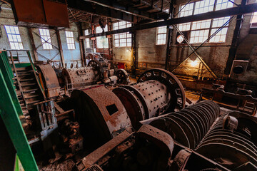 Old abandoned mining processing plant