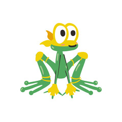 flat super frog design