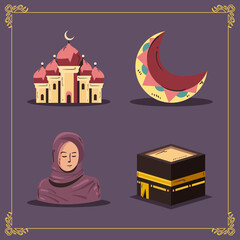four flat islamism items