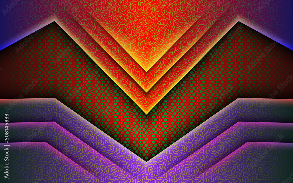 Poster dynamic blue geometric shapes composition with gradient line 3d abstract style background modern fut