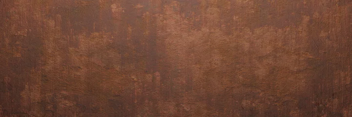 Deurstickers Wheathered roest en gekrast staal textuur achtergrond. 3d illustratie © Thaut Images