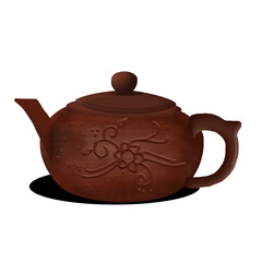 teapot isolated on white