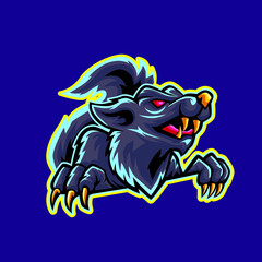 Wolf fox e-sport logo