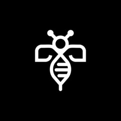 Vector Graphic Minimalist of Bee