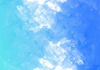 Obraz premium Modern blue hand painted watercolor pastel background