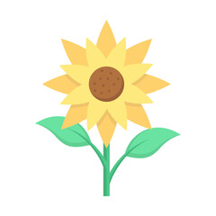 sunflower icon design template vector illustration