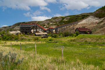 Old Abandon coal mine in Drumheller Alberta Canada