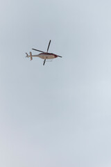 helicopter in the sky