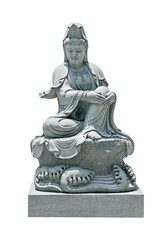 Sculpture of sitting Guan Yin