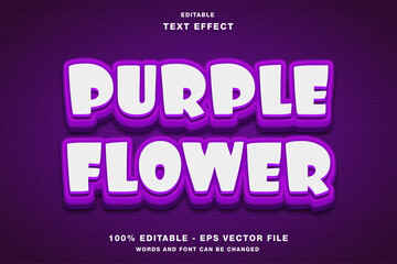 Purple Flower Editable Text Effect