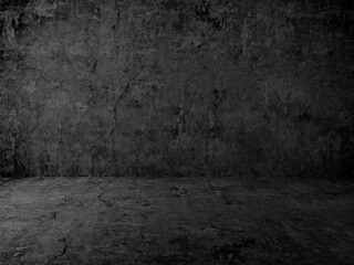 concrete black room