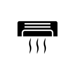 air conditioning icon flat style trendy stylist simple