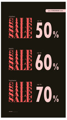 Sale Poster for promotion media. It is perfect us for promotion and campaign when black friday.