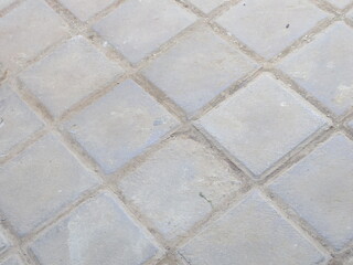 Grey paved tile from concrete