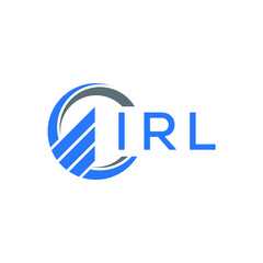 IRL letter logo design on white background. IRL creative  initials letter logo concept. IRL letter design.
