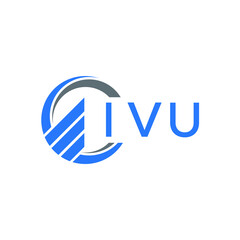 IVU letter logo design on white background. IVU  creative initials letter logo concept. IVU letter design.
