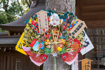 酉の市　熊手　神社　縁起物　商売繁盛　縁日