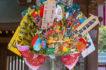 酉の市　熊手　神社　縁起物　商売繁盛　縁日