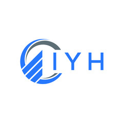 IYH letter logo design on white background. IYH  creative initials letter logo concept. IYH letter design.
