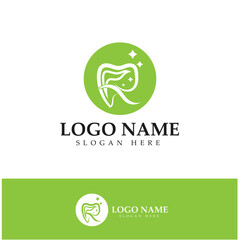 Dental Logo Design vector template.Creative Dentist Logo. Dental Clinic Vector Logo.