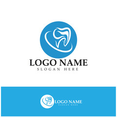 Dental Logo Design vector template.Creative Dentist Logo. Dental Clinic Vector Logo.