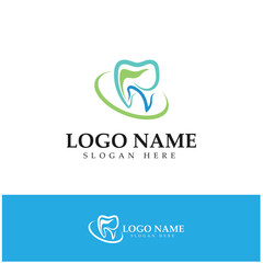 Dental Logo Design vector template.Creative Dentist Logo. Dental Clinic Vector Logo.