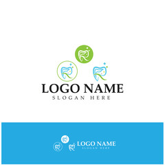 Dental Logo Design vector template.Creative Dentist Logo. Dental Clinic Vector Logo.