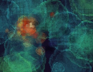 Green and red abstract background