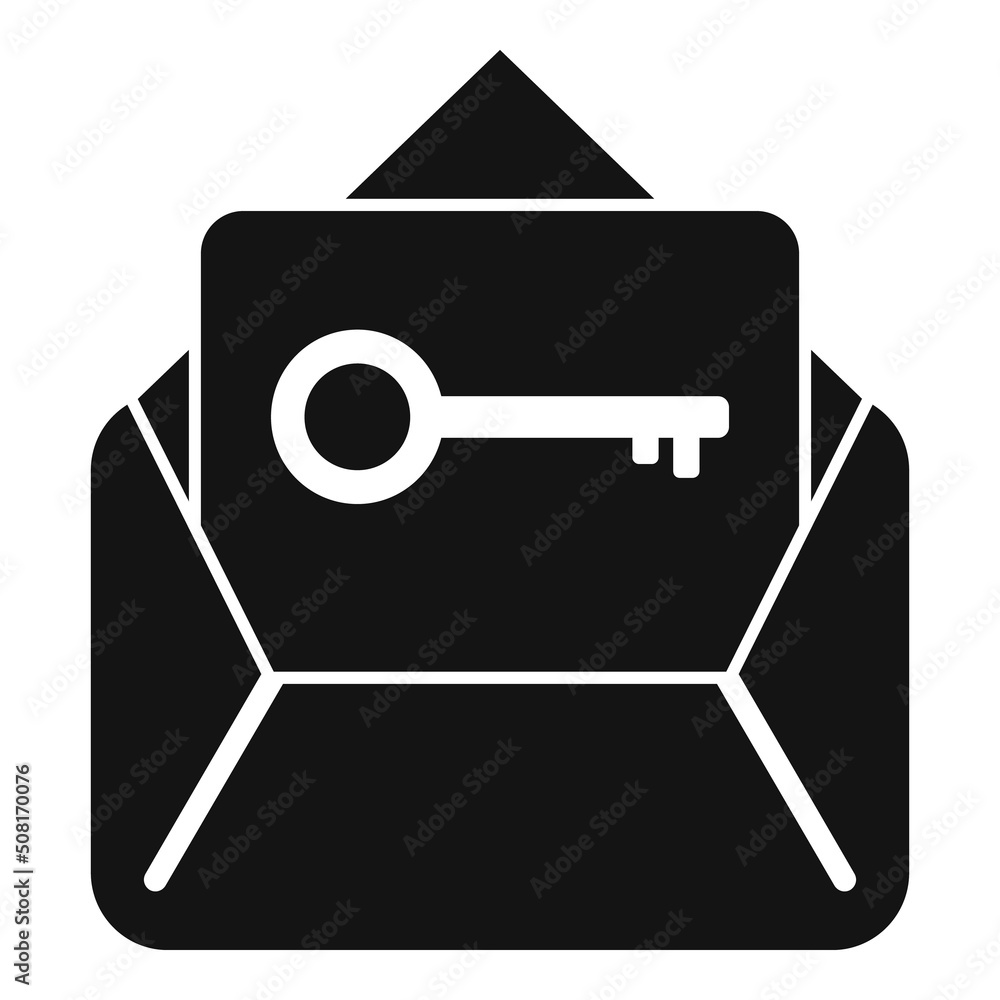 Aufkleber mail password recovery icon simple vector. cyber security
