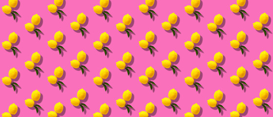 Fresh ripe lemons on white background