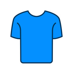 Blue t shirt vector illustration