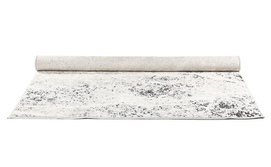 Stylish carpet isolated on white background