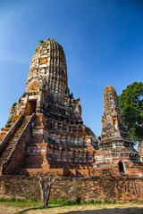 Wat Chaiwatthanaram, famous ruin temple near the Chao Phraya river in Ayutthaya, Thailand