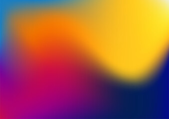 Blue red green purple pink orange blur abstract gradient background