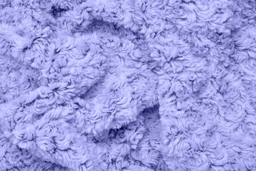 Texture of soft fluffy fabric as background